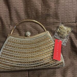 Kelli &  Katie gold and silver hand bag/purse